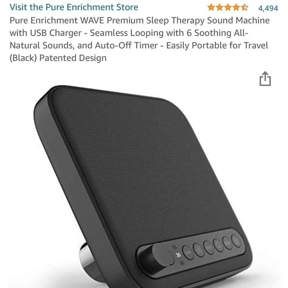 Pure Enrichment WAVE Premium Sleep Therapy Sound Machine